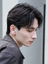 バイフィフス 原宿/表参道(by fifth)&nbsp;メンズシースルーマッシュニュアンスパーマシャドウパーマテテ風