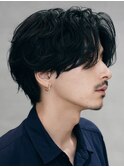 原宿メンズパーマフェザーパーマシャドウパーマセンターパート