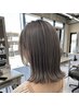 【透明感×艶】カット+透明感イルミナカラー+髪質改善クイックケア ￥14,500