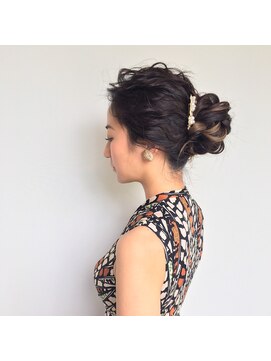 シャンプー ひろせ店(SHAMPOO) ふんわり透明感あふれる大人のお団子スタイル