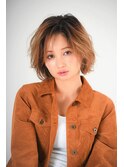 くせ毛風レイヤーボブ