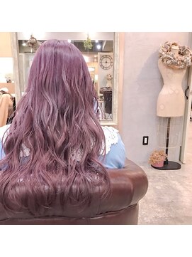 ノチ(Noci) 【Noci】ライトピンク×ロング×ケアブリーチ