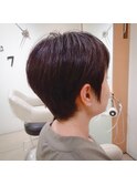 小顔　フェミニン　大人ショート