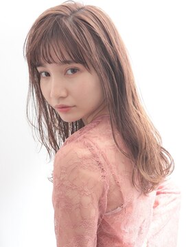 ウィズ 都賀店(Wiz) シースルーバングミルクティーピンク