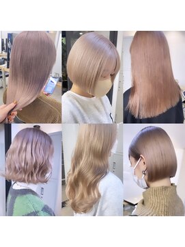 フラム 渋谷(flamme) ダブルケアブリーチ◇ベージュ系カラー◇