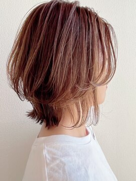 イーストハムアール(EAST HAM r) レイヤーボブ&キャラメルブラウン