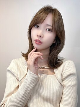 ノースイースト 荻窪店(north east) 韓国風ミディ/ヘーゼルベージュ