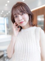 前髪プリカール/大人ガーリーかわいい/チョコレートカラー