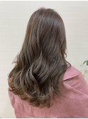 艶髪カラーミルクティーアッシュ髪質改善