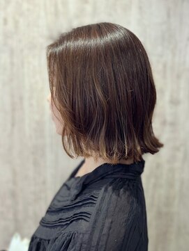 テトテ 門戸厄神店(tetote) / アースカラー / 大人可愛い*くびれ外はねボブスタイル /