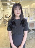 ダークブラウン×ロングスタイル
