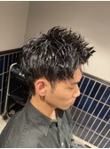 ピンパーマ スパイキーショート 【メンズ/バーバー/理容室】