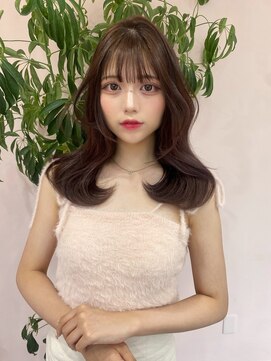 ボタン シブヤ(VOTAN SHIBUYA) グレージュ/韓国ヘア/渋谷/レイヤー/顔まわり