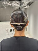 【ヘアセット】ボブでも◎タイトシニョン