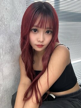 ティアム 渋谷店(Tiam shibuya) イメチェン/レッドブラウン/フルバング/似合わせカット/渋谷駅