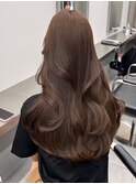 アッシュグレーレイヤーカットアッシュ20代30代40代韓国ヘア艶髪