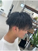 メンズカットツイストスパイラルパーマ波巻きパーマ