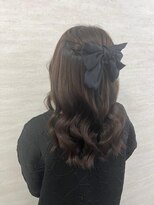 ハーフアップ