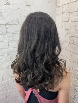 アジールヘア 所沢プロペ通り店(agir hair) オリーブベージュレイヤーカットデザインカラーブリーチ所沢練馬
