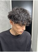 MEN'S HAIR カルマパーマ ダークアッシュ ニュアンスパーマ