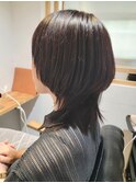 前髪/アンブレラカラー/こなれミディ/イメチェン/ウェーブパーマ