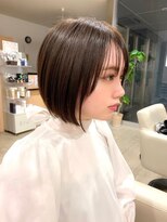 アール ヘアー デザイン(r hair design)&nbsp;小顔見せショートベージュカラーブリーチしない透明感カラー