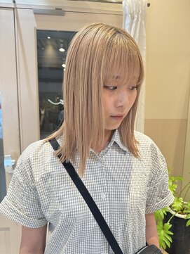 ラナンバイシダ(ranan by sida) ハイトーンベージュ10代20代ダブルカラー