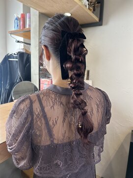 イット(it.) kana ヘアセット 編みおろし 結婚式