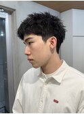 スパイキーショート　ピンパーマ　フリンジカット