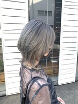 マスカリ(muscali)&nbsp;くびれヘア#ハイライトカラー#ショートグレージュハイライトb8