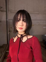 サンド 大阪梅田(sand)&nbsp;@morii_sandボブウルフ/黒髪/ネビージュ/小顔/ワンレン/大阪梅田