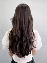 アルバム 銀座(ALBUM GINZA)&nbsp;ロング前髪カット暗めカラー顔周りレイヤー_ba561241