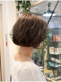 イメチェン/ボブ/パーマ/ベージュカラー/前髪/表参道/原宿