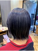 【ブルーカラー＊ブリーチあり】暗めカラー/グランマッシュ/中島