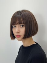 ステアー(stair) 切りっぱなしボブ/明るい白髪染め/髪質改善【大宮】