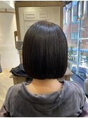 【麻布十番】イメージを変えて艶髪ボブへ
