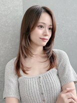 ロンドクレール 川崎(Lond clair) 韓国顔周り/ハイレイヤー/ミディアムレイヤーカット/川崎77