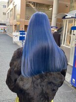 ワンズクロエ 原宿店(ONE's Chloe)&nbsp;ミディアムレイヤーカット似合わせカットダークアッシュ着物原宿