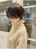 20代30代40代大人ショートヘア/白髪ぼかしハイライト/大人ボブ