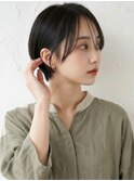 黒髪似合わせカット耳かけ小顔クールショートA13北浦和20代30代