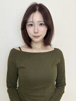 アクシス 栄店(`AXIS)&nbsp;平田/ワンホンレイヤー/ミルクティーブロンド/ダークブルー/栄