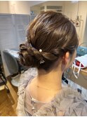 小さめぐるぐるシニヨン