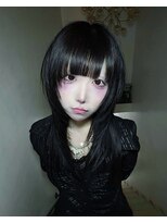 キイ 原宿 表参道(K.e.y)&nbsp;シャギーカットハッシュカットレイヤーカット黒髪