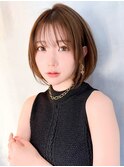 ナチュラルショート/ショートボブ/顔周り/30代40代50代