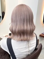 ミラ 新宿(MILA)&nbsp;メルティカラーフェミニンロング似合わせカットハイトーン韓国