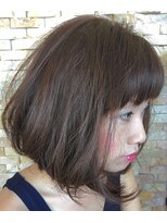 アンソレイユ ヘアー ガーデン(ensoleille hair garden)&nbsp;秋にオススメ、ツヤ髪ボブスタイル