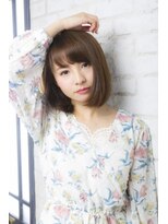 アジールヘア 所沢プロペ通り店(agir hair)&nbsp;切りっぱなし甘めボブ【所沢】