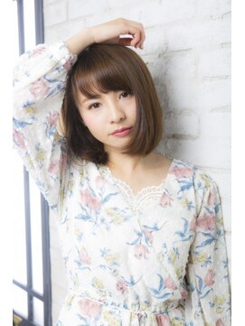 アジールヘア 所沢プロペ通り店(agir hair) 切りっぱなし甘めボブ【所沢】