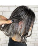 NAO流ダークグレージュ×インナーホワイティカラー