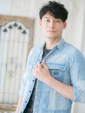 グルーミングサロン バーバー キャッスル 北浦和西口(Grooming salon Barber Castle) ニュアンスパーマのモテ髪ツーブロックe